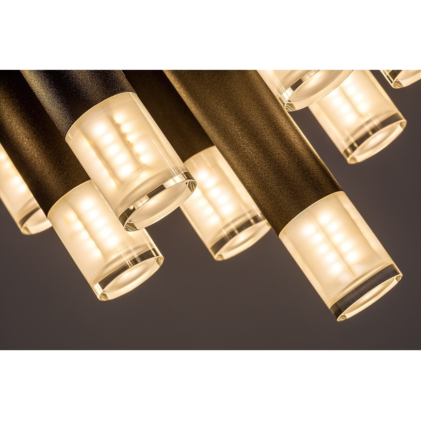 Rabalux - Candeeiro de teto 13xG9/5W/230V preto Ø 34 cm