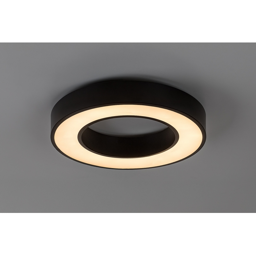Rabalux - Luminária de teto LED, 24W/230V, 3000/4000/6500K, Ø 40 cm, preta