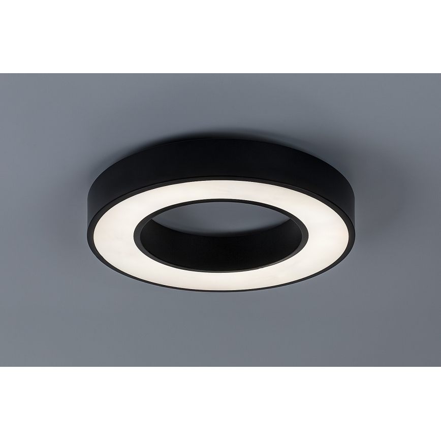 Rabalux - Luminária de teto LED, 24W/230V, 3000/4000/6500K, Ø 40 cm, preta