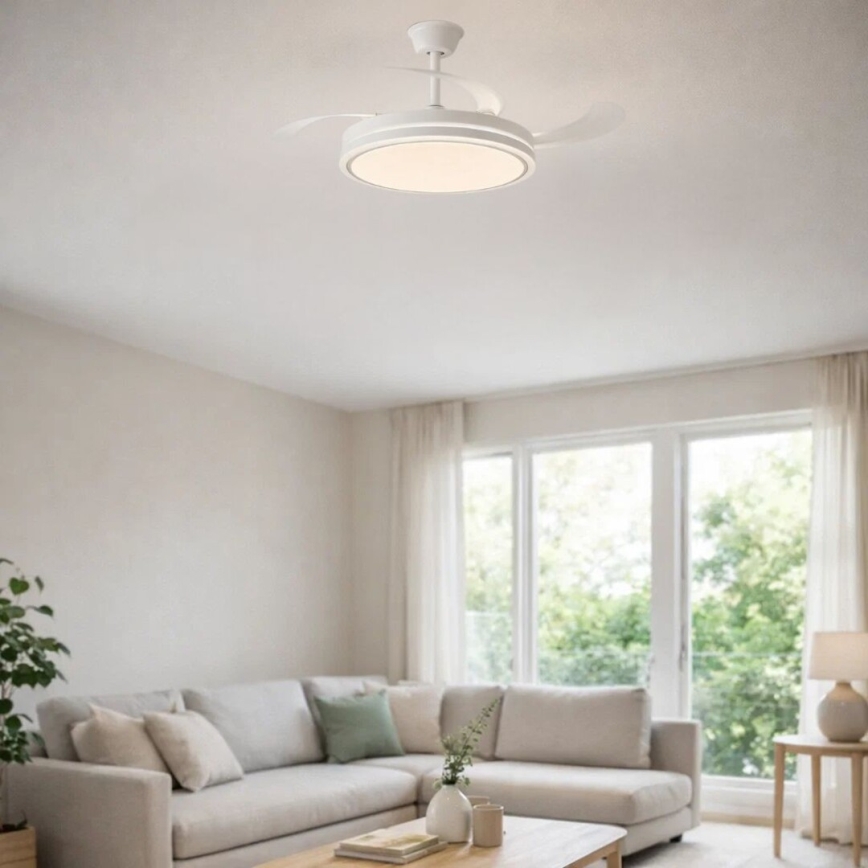 Rabalux - Candeeiro de teto LED dimerizável com ventilador LED/60W/230V 3000-6500K + comando remoto