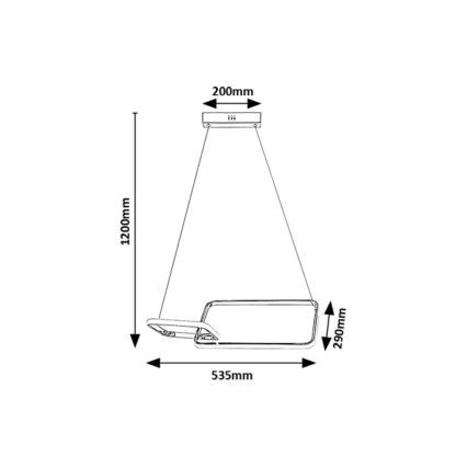 Rabalux - Candeeiro  integrado LED LED/36W/230V 4000K