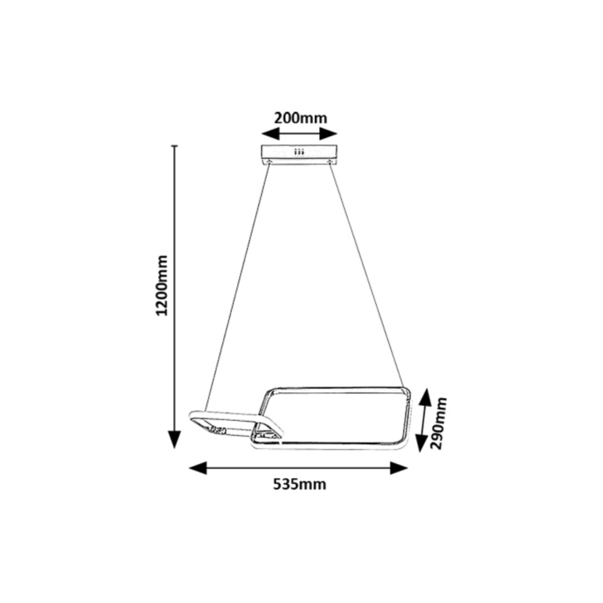 Rabalux - Candeeiro  integrado LED LED/36W/230V 4000K