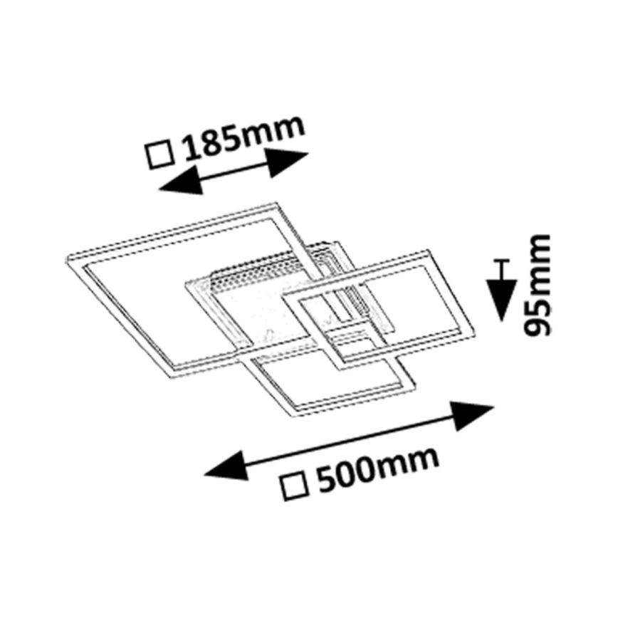 Rabalux - Candeeiro de tecto LED/40W/230V 3000K 50x50 cm