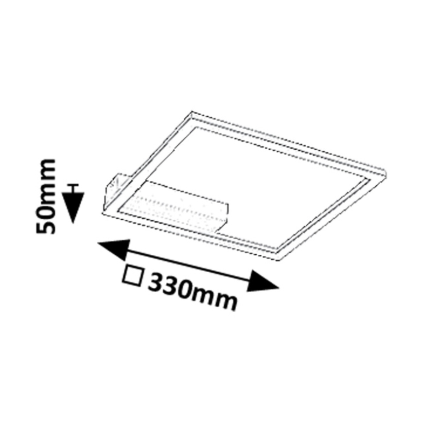 Rabalux - Candeeiro de tecto LED/24W/230V 3000K 33x33 cm