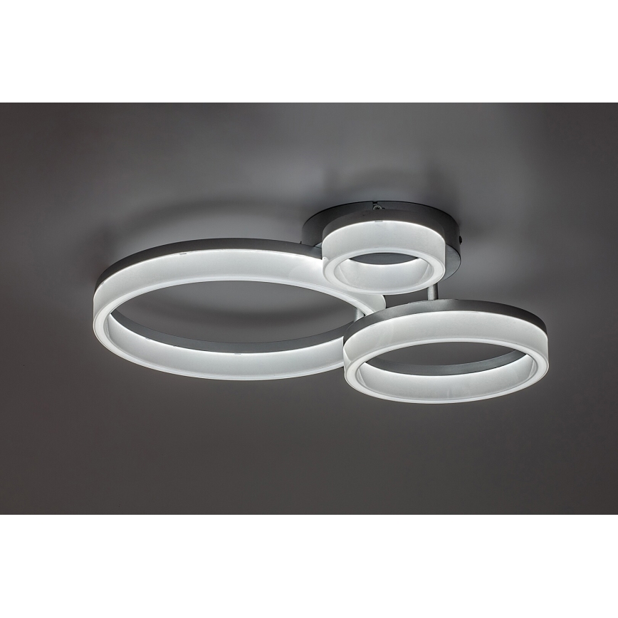 Rabalux - Candeeiro de teto LED/24W/230V 3000/4000/6500K 38x51 cm cromo mate