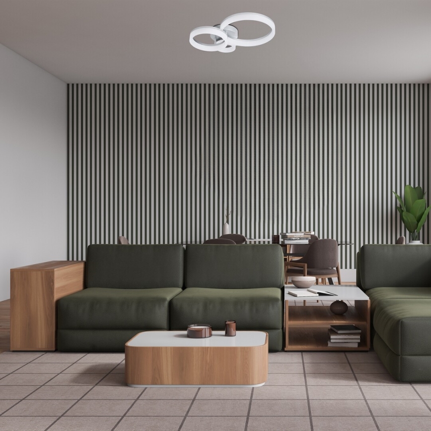 Rabalux - LED Candeeiro de tecto LED/24W/230V 3000/4000/6500K 38x51 cm cromo fosco