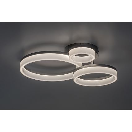 Rabalux - LED Candeeiro de tecto LED/24W/230V 3000/4000/6500K 38x51 cm cromo fosco