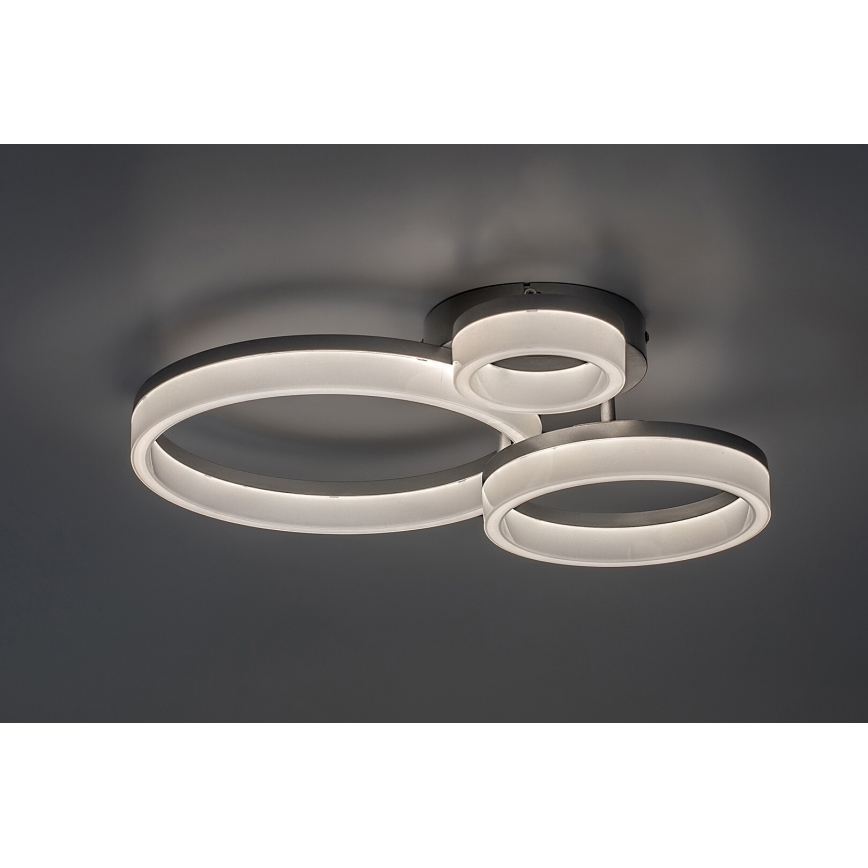 Rabalux - LED Candeeiro de tecto LED/24W/230V 3000/4000/6500K 38x51 cm cromo fosco
