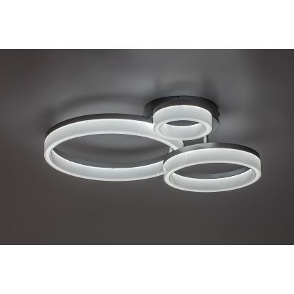 Rabalux - LED Candeeiro de tecto LED/24W/230V 3000/4000/6500K 38x51 cm cromo fosco