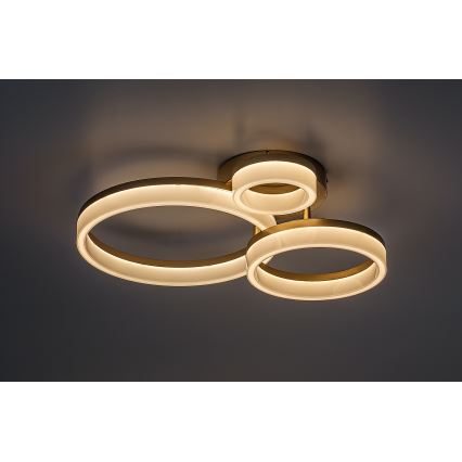 Rabalux - Iluminação de teto LED LED/24W/230V 3000/4000/6500K dourado 38x51 cm