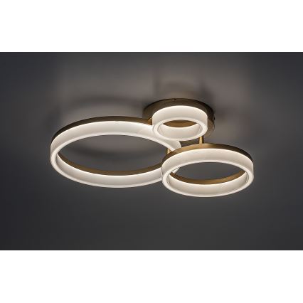 Rabalux - Iluminação de teto LED LED/24W/230V 3000/4000/6500K dourado 38x51 cm