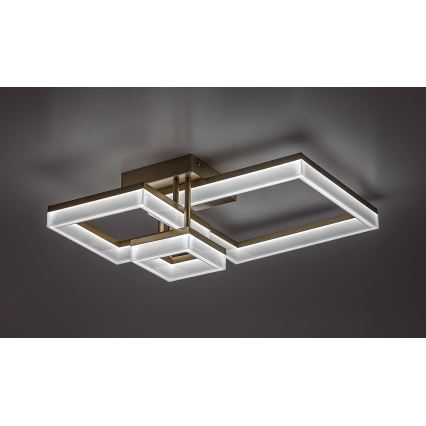 Rabalux - Iluminação de teto LED LED/22W/230V 3000/4000/6500K dourado 47x47 cm