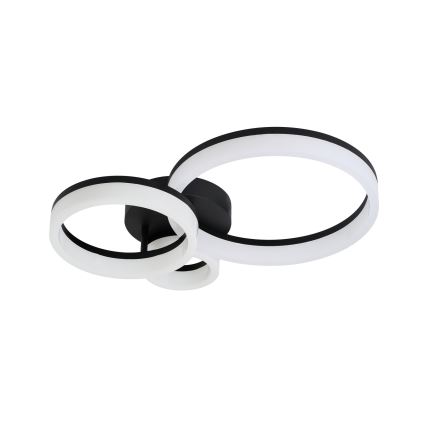 Rabalux - Iluminação de teto LED LED/24W/230V 3000/4000/6500K preto 38x51 cm