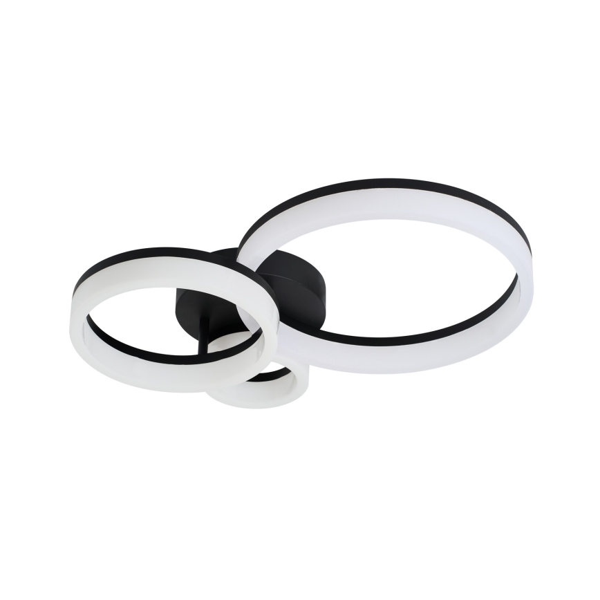 Rabalux - Iluminação de teto LED LED/24W/230V 3000/4000/6500K preto 38x51 cm