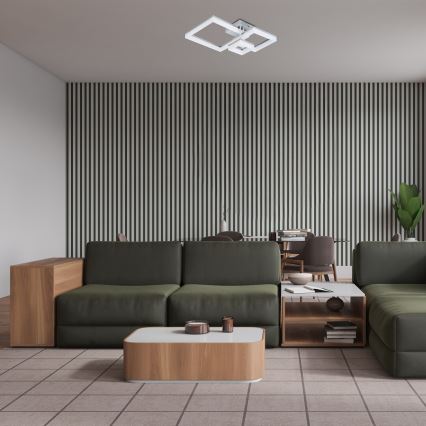 Rabalux - Iluminação de teto LED LED/22W/230V 3000/4000/6500K cromado mate 47x47 cm