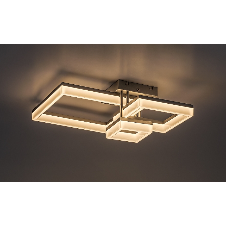 Rabalux - Iluminação de teto LED LED/22W/230V 3000/4000/6500K cromado mate 47x47 cm