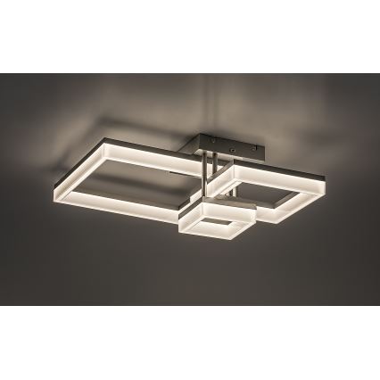 Rabalux - Iluminação de teto LED LED/22W/230V 3000/4000/6500K cromado mate 47x47 cm