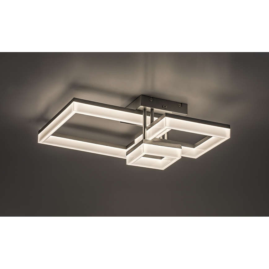 Rabalux - Iluminação de teto LED LED/22W/230V 3000/4000/6500K cromado mate 47x47 cm