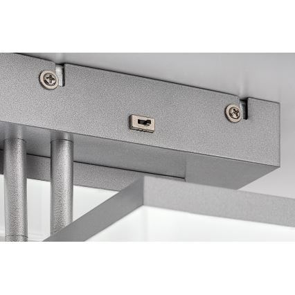 Rabalux - Iluminação de teto LED LED/22W/230V 3000/4000/6500K cromado mate 47x47 cm