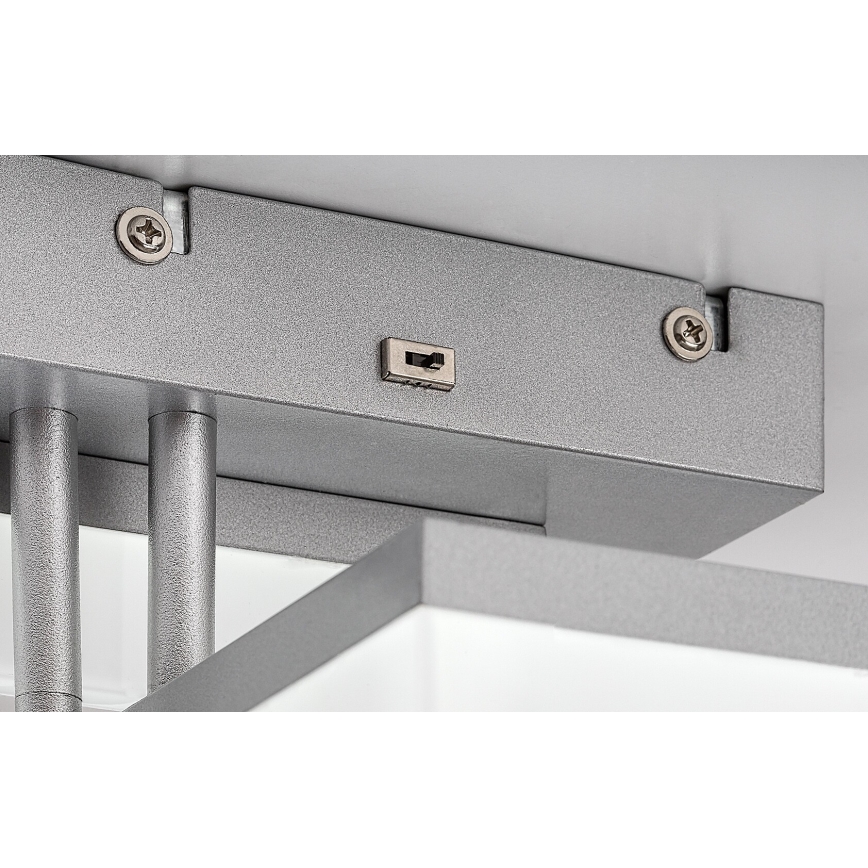 Rabalux - Iluminação de teto LED LED/22W/230V 3000/4000/6500K cromado mate 47x47 cm