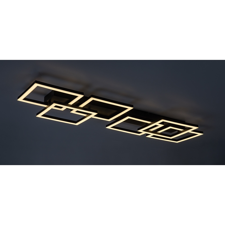 Rabalux - Candeeiro de teto LED dimerizável LED/40W/230V 3000-6500K 33x100 cm preto + controlo remoto