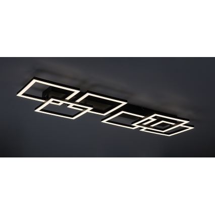 Rabalux - Candeeiro de teto LED dimerizável LED/40W/230V 3000-6500K 33x100 cm preto + controlo remoto