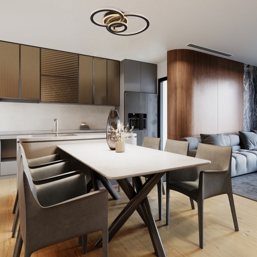 Rabalux - Luminária de teto LED dimerizável LED/40W/230V 3000-6500K + controlo remoto 35x52 cm