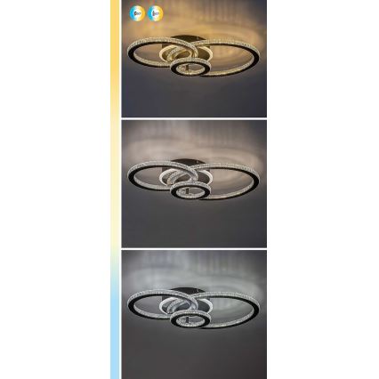 Rabalux - Luminária de teto LED dimerizável LED/40W/230V 3000-6500K + controlo remoto 35x52 cm