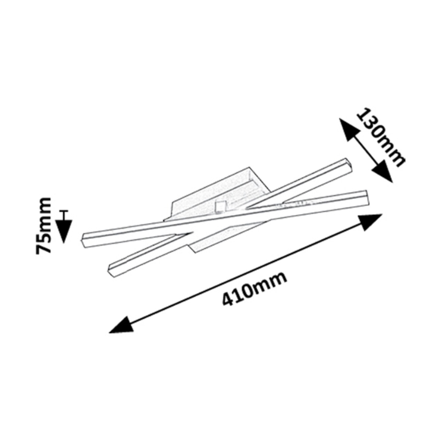 Rabalux - Plafon LED/16W/230V 4000K 13x41 cm