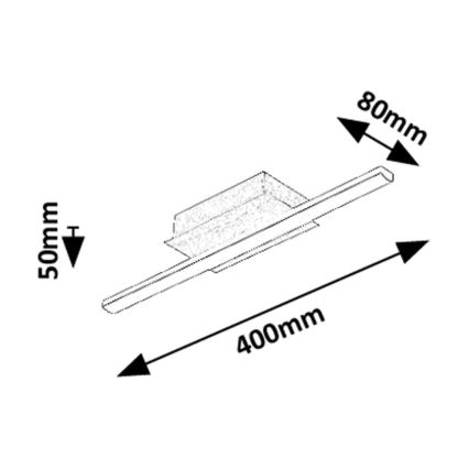 Rabalux - Luminária de teto LED/8W/230V 4000K 8x40 cm