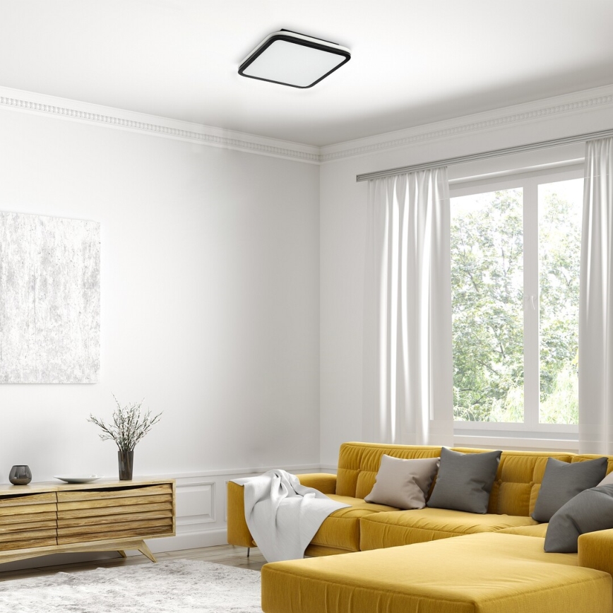 Rabalux - Candeeiro de tecto LED RGB dimerizável LED/43W/230V 3000-6500K + comando à distância 35x35 cm