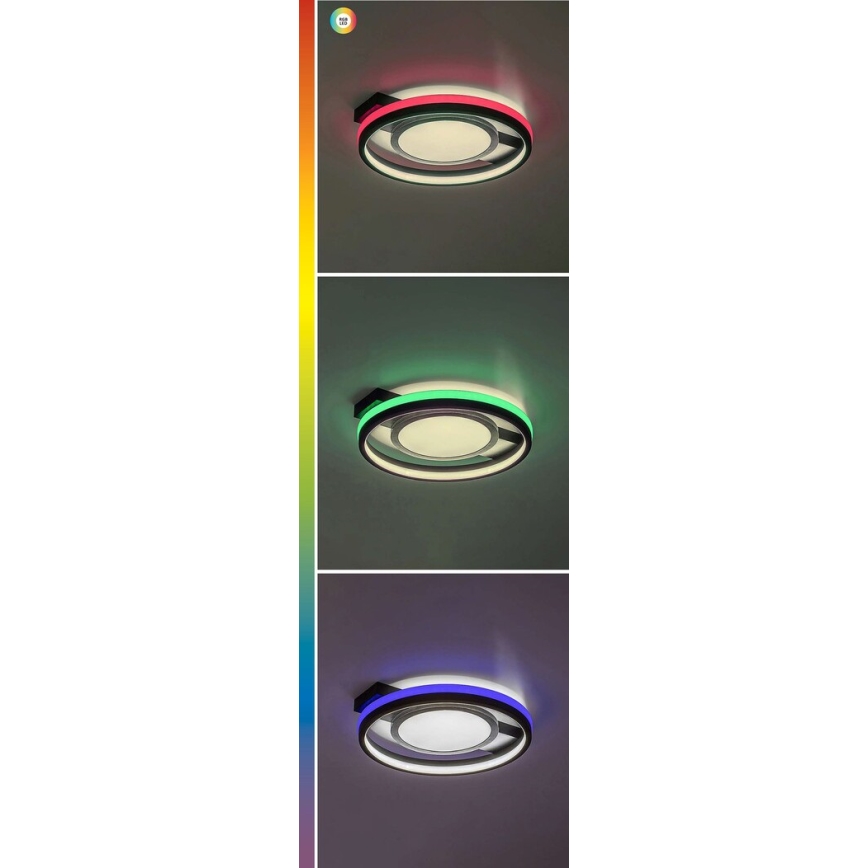 Rabalux - Candeeiro de tecto LED RGB dimerizável LED/40W/230V 3000-6500K + controlo remoto Ø 43 cm