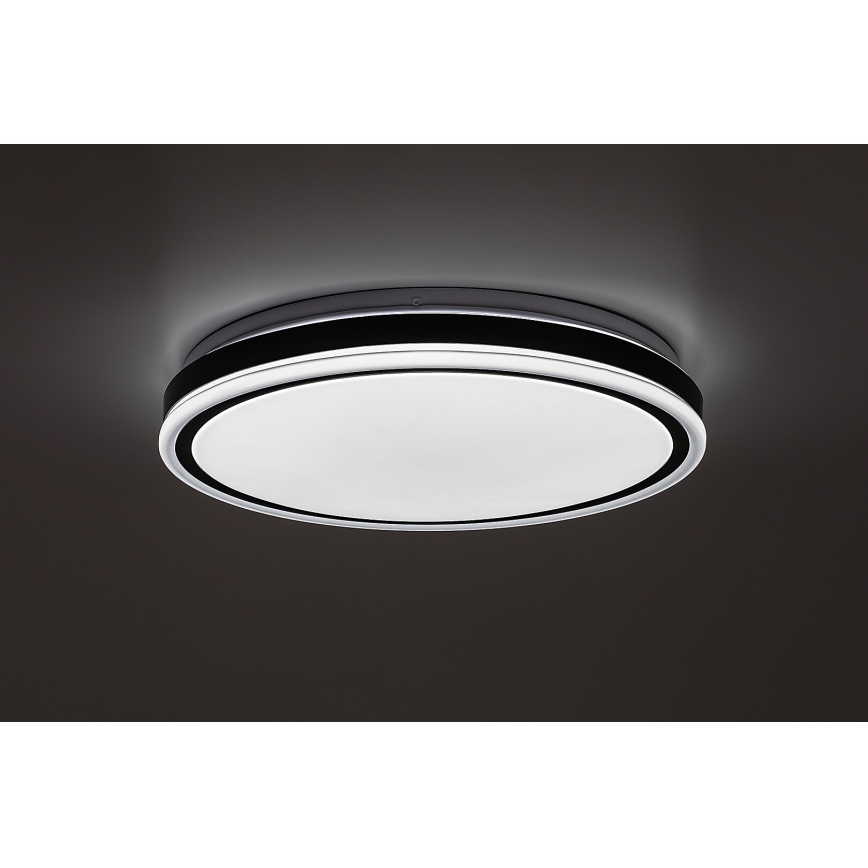 Rabalux - Luminária de teto LED dimerizável LED/20W/230V 3000-6500K diâmetro 38,5 cm preta + controlo remoto