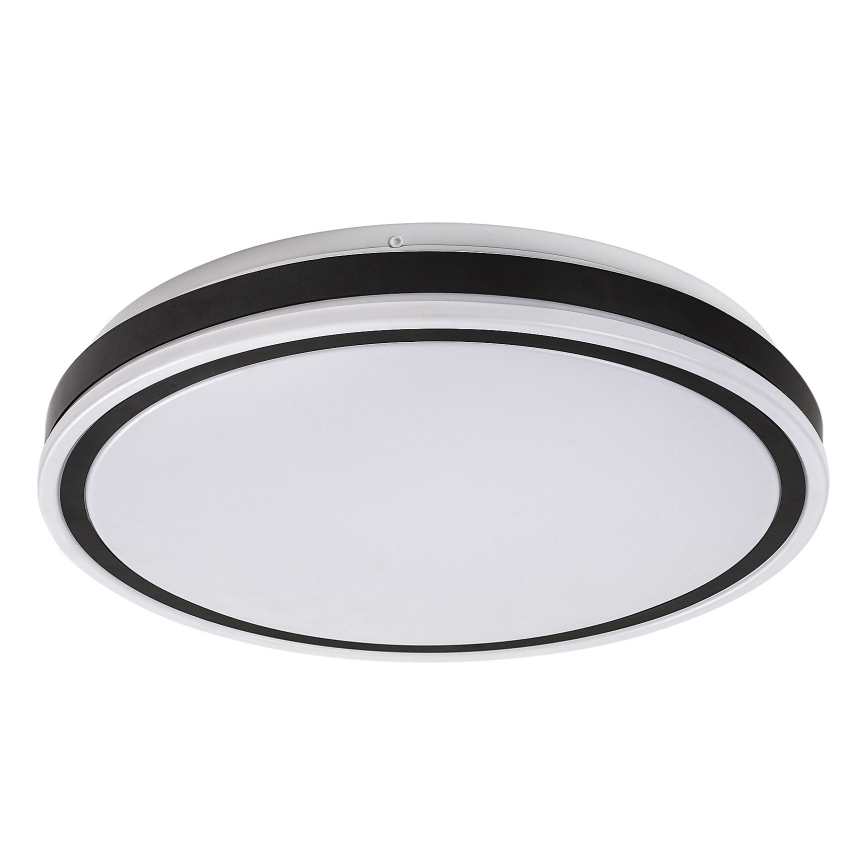 Rabalux - Luminária de teto LED dimerizável LED/20W/230V 3000-6500K diâmetro 38,5 cm preta + controlo remoto