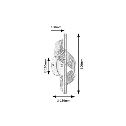 Rabalux - Aplique de parede LED/6W/230V 3000K