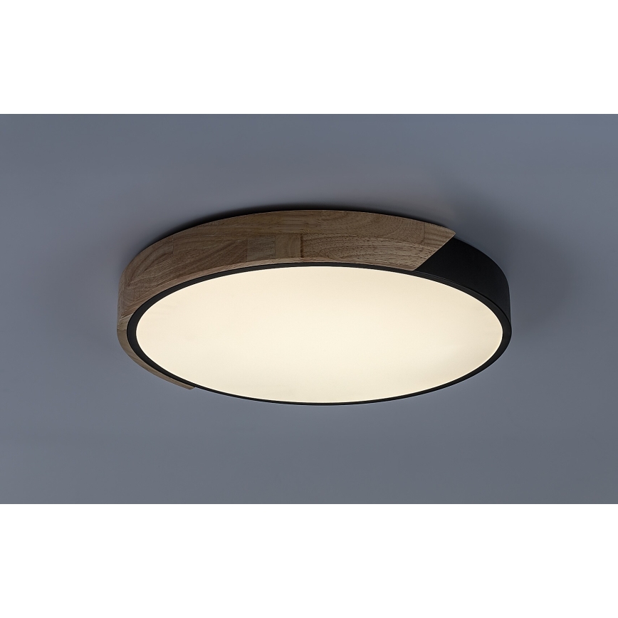 Rabalux - Luminária de teto LED/24W/230V 4000K preto/carvalho Ø 41 cm