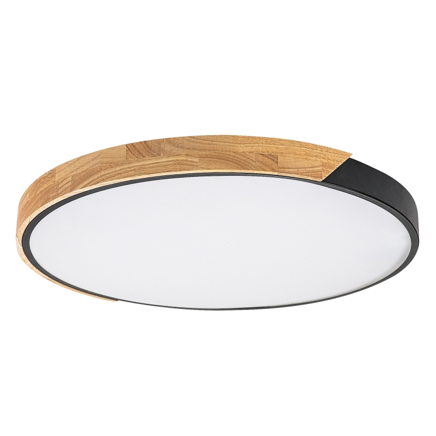 Rabalux - Candeeiro de tecto LED/42W/230V 3000/4000/6500K preto/carvalho Ø 61 cm