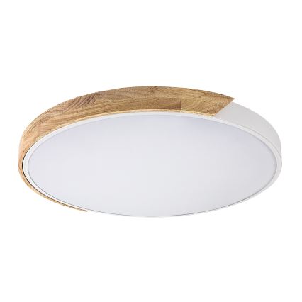Rabalux - Candeeiro de tecto LED 40W/230V 3000/4000/6500K branco/carvalho Ø 61 cm