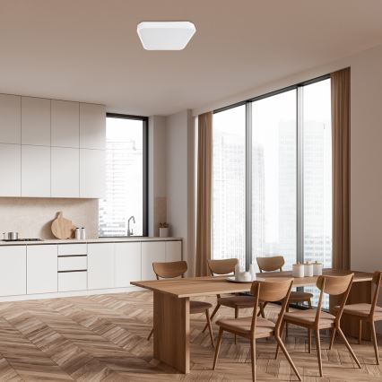 Rabalux - Iluminação de teto para casa de banho LED LED/24W/230V 3000/4000/6000K IP44 29x29 cm branco