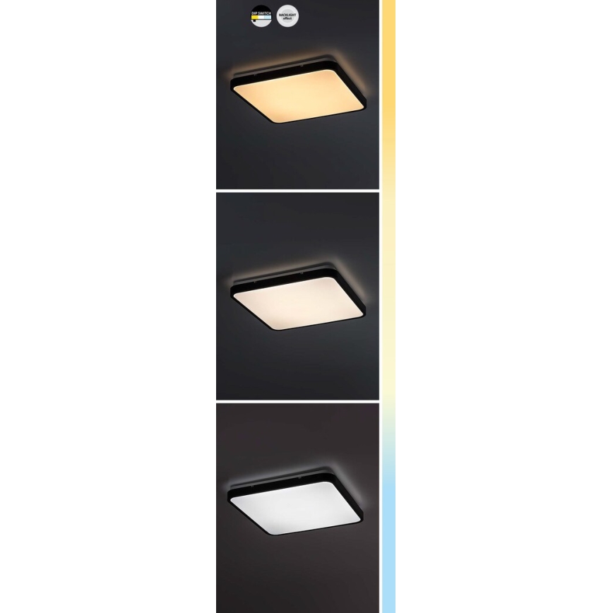 Rabalux - Iluminação de teto para casa de banho LED LED/24W/230V 3000/4000/6000K IP44 29x29 cm branco