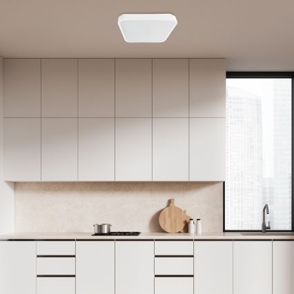 Rabalux - Iluminação de teto para casa de banho LED com regulação LED/36W/230V 3000-6000K IP44 42x42 cm branco + comando