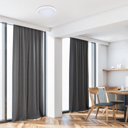 Rabalux - Iluminação de teto para casa de banho LED LED/12W/230V 3000/4000/6000K IP44 diâmetro 25,5 cm branco