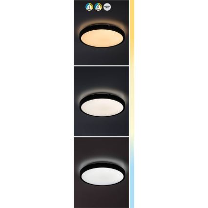 Rabalux - Iluminação de teto para casa de banho LED com regulação LED/24W/230V 3000-6000K IP44 diâmetro 35,5 cm branco + comando