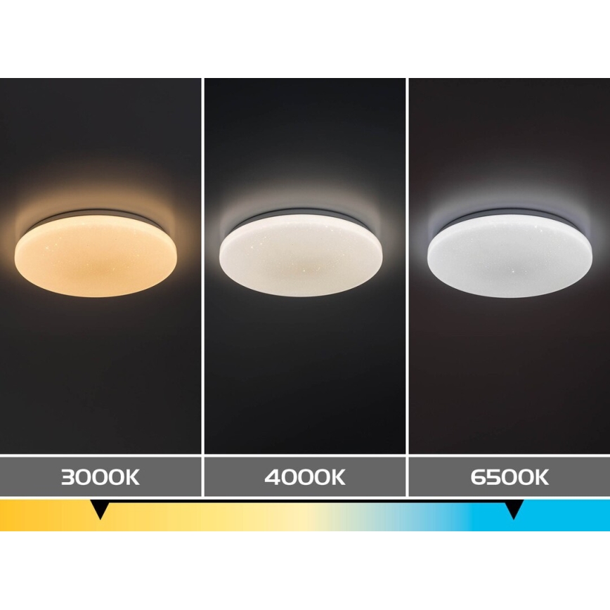 Rabalux - Luminária de tecto LED regulável LED/22W/230V 3000-6500K Ø 33 cm + comando à distância