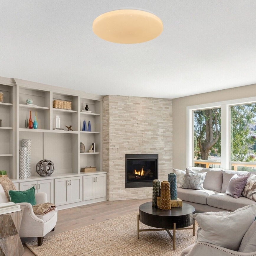 Rabalux - Luminária de tecto LED regulável LED/34W/230V 3000-6500K Ø 38 cm + comando remoto