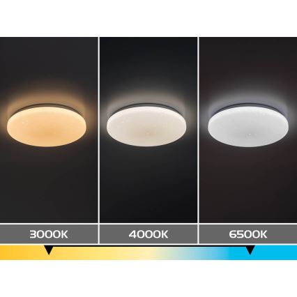 Rabalux - Luminária de tecto LED regulável LED/34W/230V 3000-6500K Ø 38 cm + comando remoto