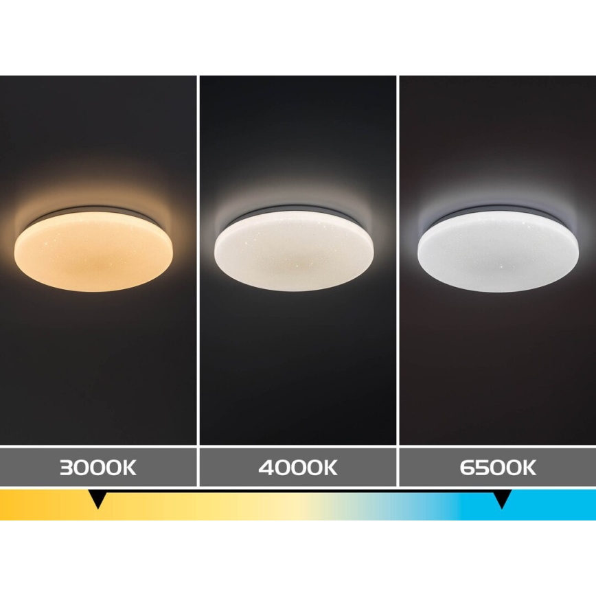 Rabalux - Candeeiro de tecto LED regulável LED/60 W/230 V 3000–6500 K Ø 58 cm + comando remoto