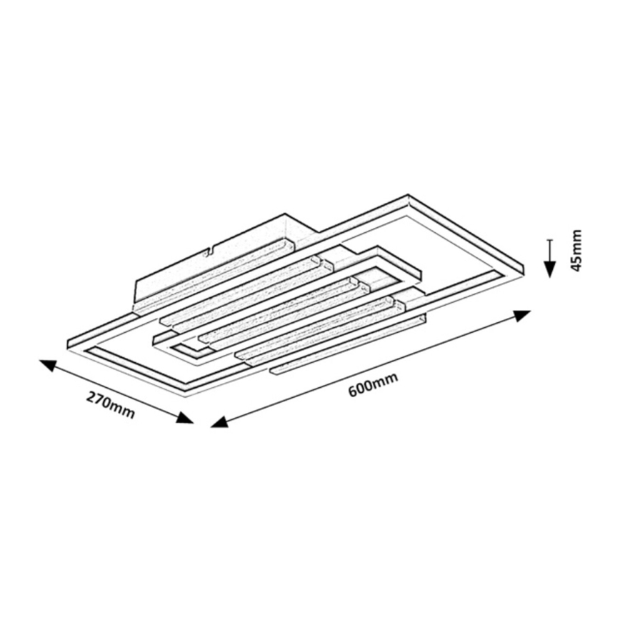 Rabalux - Candeeiro de tecto LED/28W/230V 3000/4500/6000K
