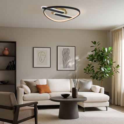 Rabalux - Luminária de teto LED regulável LED/60W/230V 3000-6000K 53x45 cm + comando remoto