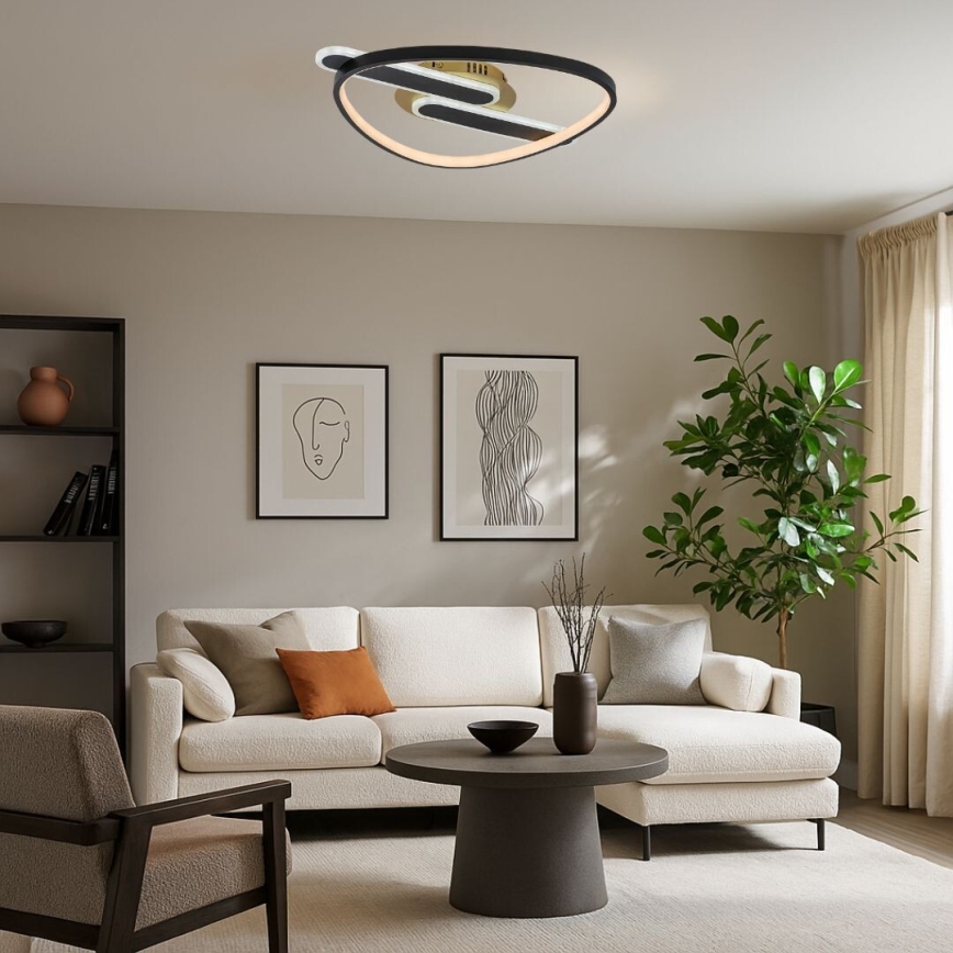 Rabalux - Luminária de teto LED regulável LED/60W/230V 3000-6000K 53x45 cm + comando remoto